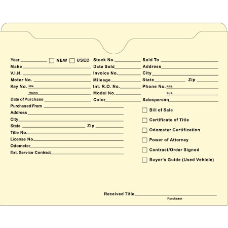 Asp Ultra Hvy Dty Deal Jackets-Printed, 9 1/2" X 11 3/4", 100 Per Pk Pk 5741